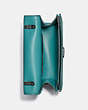 COACH®,ALIE SHOULDER BAG 18,Pebble Leather,Mini,Pewter/Retro Teal,Inside View,Top View