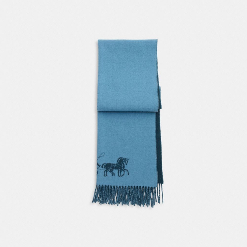 Horse And Carriage Double Face Oversized Muffler