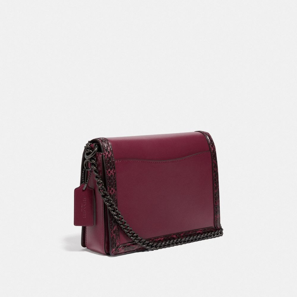 COACH® | Hutton Shoulder Bag With Snakeskin Detail