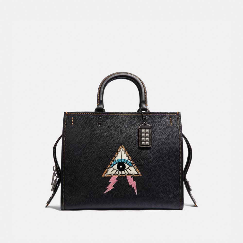 Zinn Schwarz Rogue Bag With Pyramid Eye