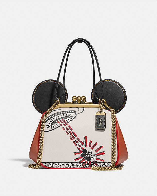 COACH OUTLET®   Disney Mickey Mouse X Keith Haring Kisslock Bag