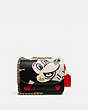 COACH®,DISNEY MICKEY MOUSE X KEITH HARING MADISON SHOULDER BAG 19,Leather,Medium,Brass/Electric Red Multi,Front View
