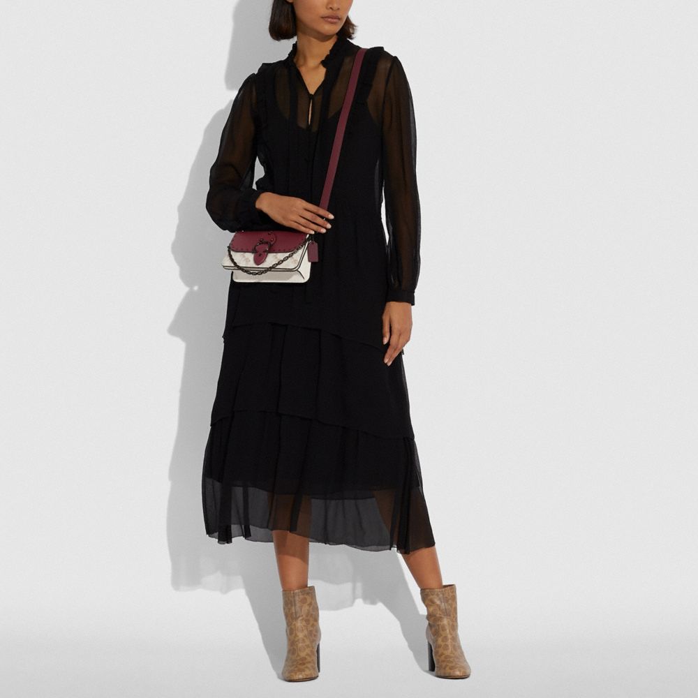 Beat Crossbody Clutch With Horse And Carriage Print