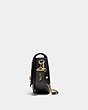 COACH®,SADDLE 24,Leather,Small,Brass/Black,Angle View