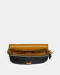 COACH®,SADDLE 24,Leather,Small,Brass/Black,Inside View,Top View