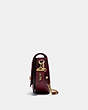COACH®,SADDLE 24,Leather,Small,Brass/SCARLET,Angle View