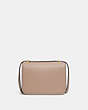 COACH®,ALIE SHOULDER BAG 18 IN COLORBLOCK,Leather,Medium,Brass/Taupe Multi,Back View