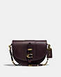 COACH®,SADDLE 20,Leather,Small,Brass/Oxblood,Front View