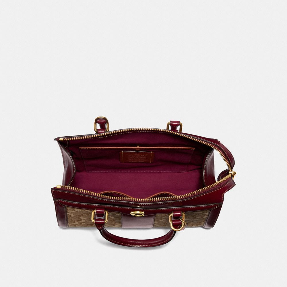 Coach signature sales bond satchel