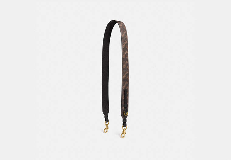 Strap With Horse And Carriage Print
