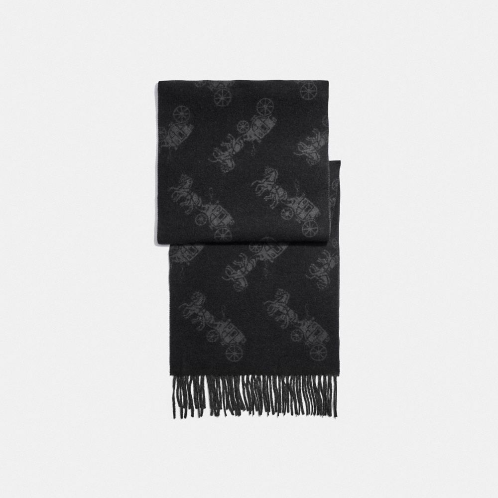 COACH®  Cashmere Horse And Carriage Scarf