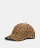 COACH®,HAT IN SIGNATURE JACQUARD,cottontwill,KHAKI,Front View