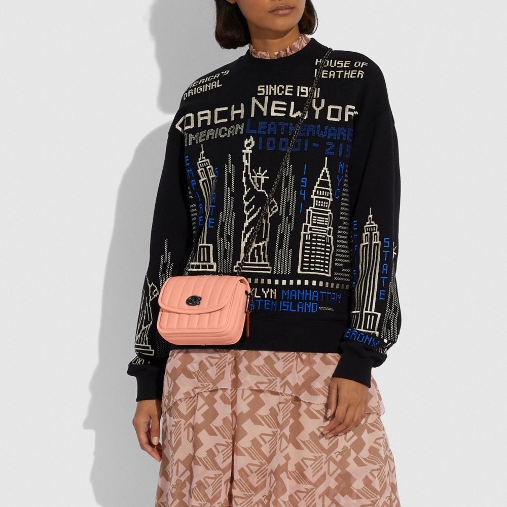 COACH®,Madison Shoulder Bag 16 With Quilting,,Detail View