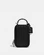 COACH®,ALIE CAMERA BAG WITH QUILTING,Smooth Leather,Mini,Pewter/Black,Front View