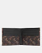 COACH®,DOUBLE BILLFOLD WALLET WITH HORSE AND CARRIAGE PRINT,Printed Coated Canvas,Truffle,Inside View,Top View