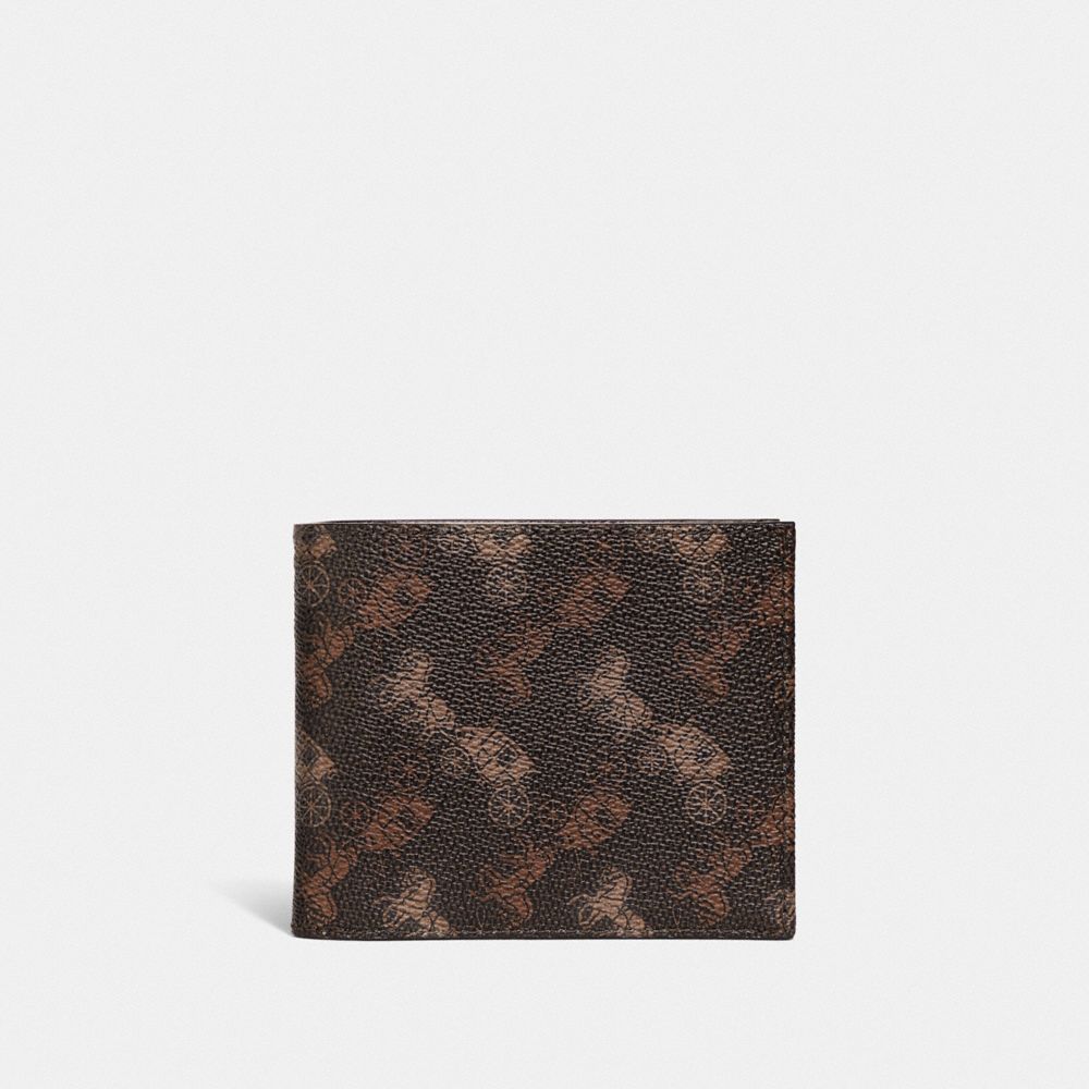 High-quality leather wallet in camouflage design I Blaser