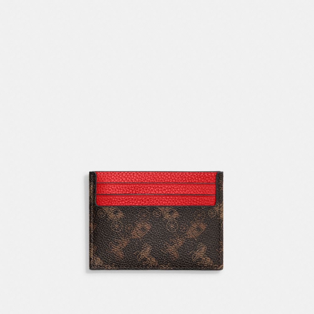 COACH®  Card Case With Horse And Carriage Print