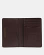 COACH®,CARD WALLET,Sport calf leather,Mini,Mahogany brown,Inside View,Top View