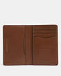 COACH®,CARD WALLET,Sport calf leather,Saddle,Inside View,Top View