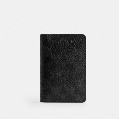 Coach Card Wallet In Signature Canvas