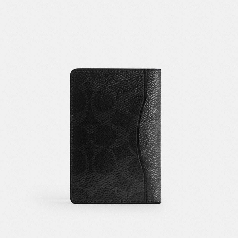 Coach Card Wallet In Signature Canvas — фото 2
