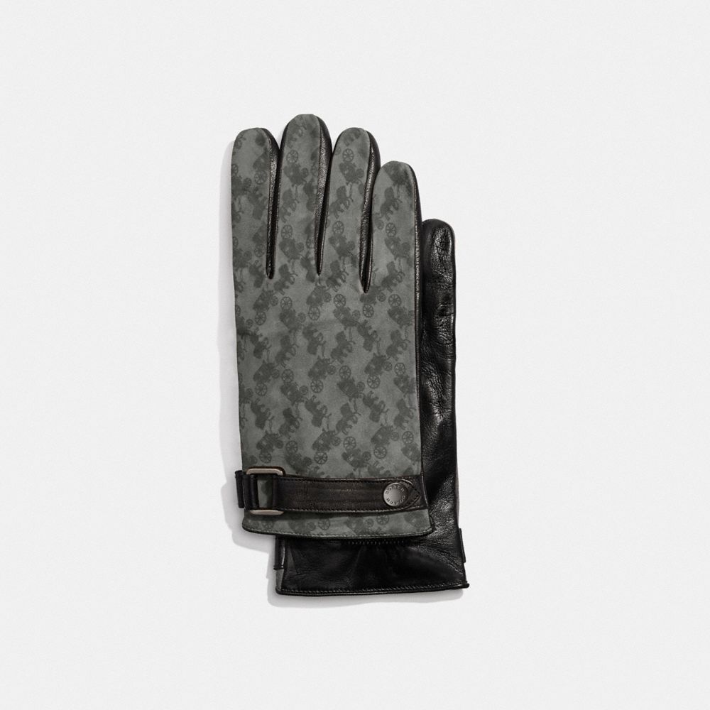 COACH®  Horse And Carriage Tech Nappa Gloves