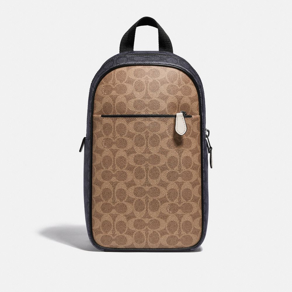 COACH GB Metropolitan Soft Pack In Colorblock Signature Canvas