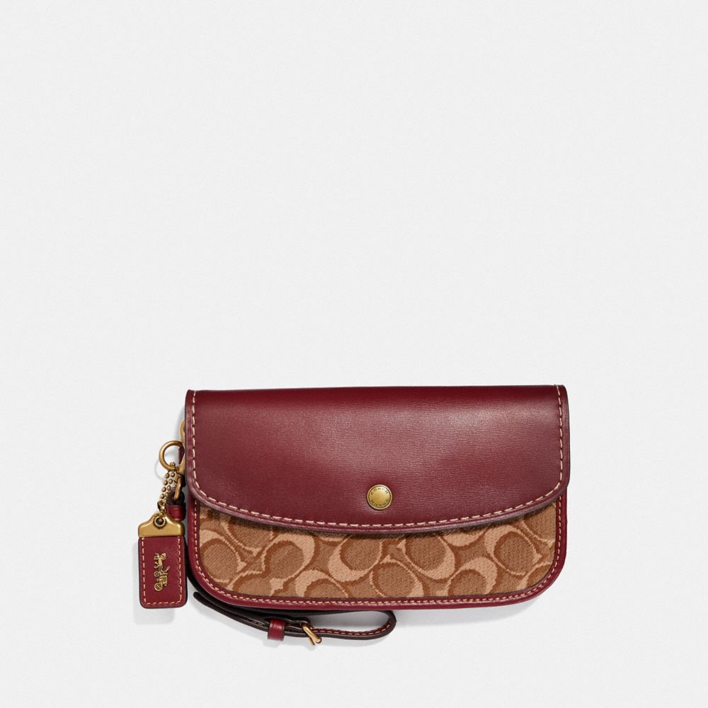 COACH®: Clutch In Signature Jacquard