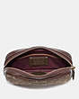 COACH®,BELT BAG IN SIGNATURE JACQUARD,cotton,Brass/Tan/Scarlet,Inside View,Top View