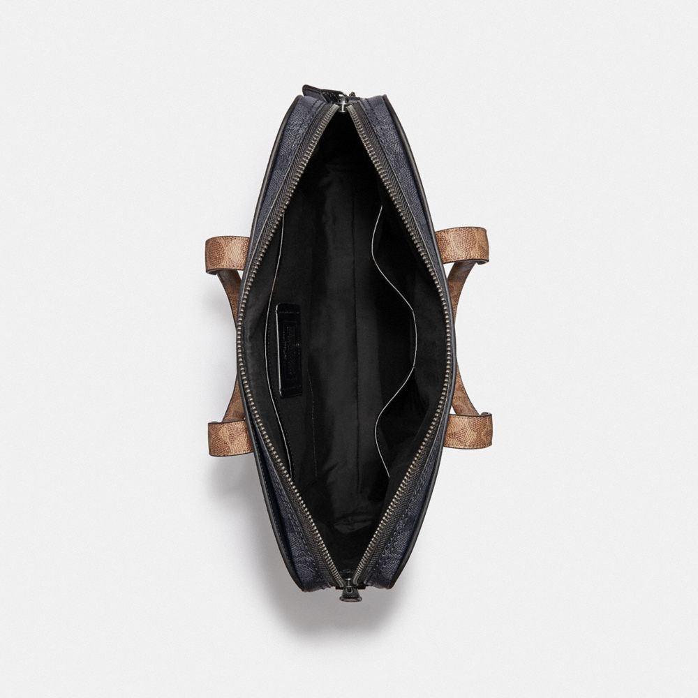 Metropolitan Soft Brief In Colorblock Signature Canvas | COACH®