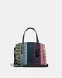 COACH®,CHARLIE CARRYALL 28 IN OMBRE SNAKESKIN,Leather,Medium,Gunmetal/Multi,Front View