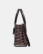 COACH®,CHARLIE CARRYALL 28 IN OMBRE SNAKESKIN,Leather,Medium,Gunmetal/Multi,Angle View