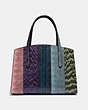 COACH®,CHARLIE CARRYALL 28 IN OMBRE SNAKESKIN,Leather,Medium,Gunmetal/Multi,Back View