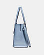 COACH®,CHARLIE CARRYALL IN SIGNATURE LEATHER,Leather,Silver/Mist,Angle View