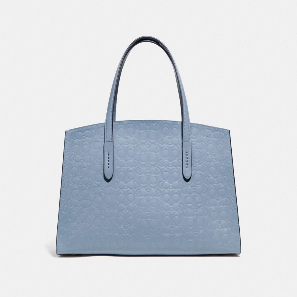COACH®,Charlie Carryall In Signature Leather,,Back View
