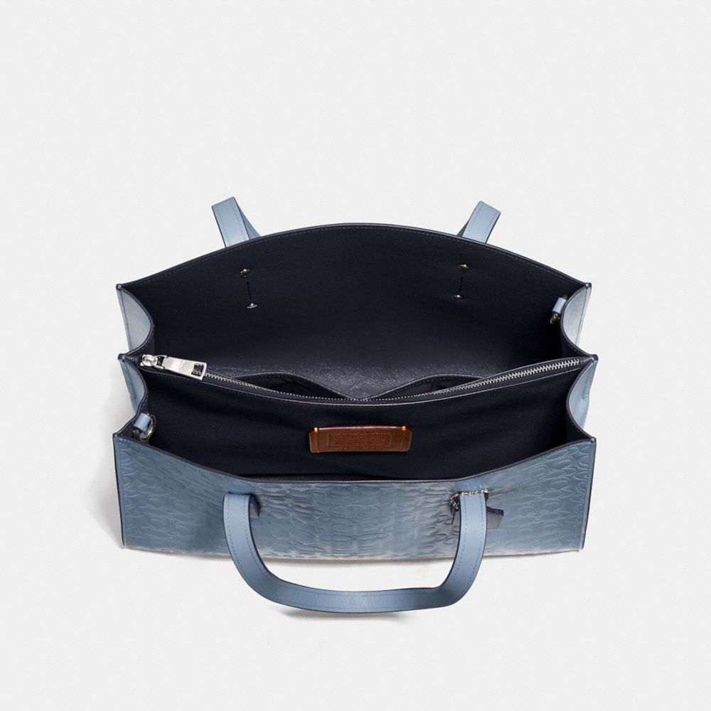 COACH®,Charlie Carryall In Signature Leather,,Inside View,Top View