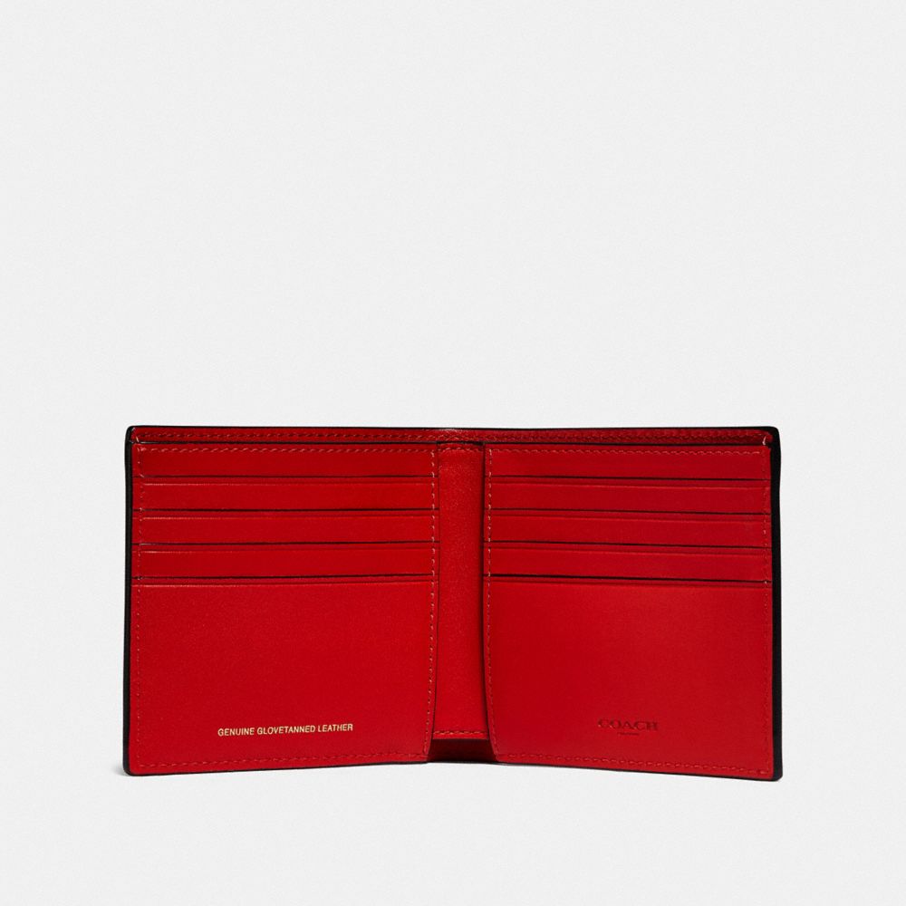 Coach red leather online wallet