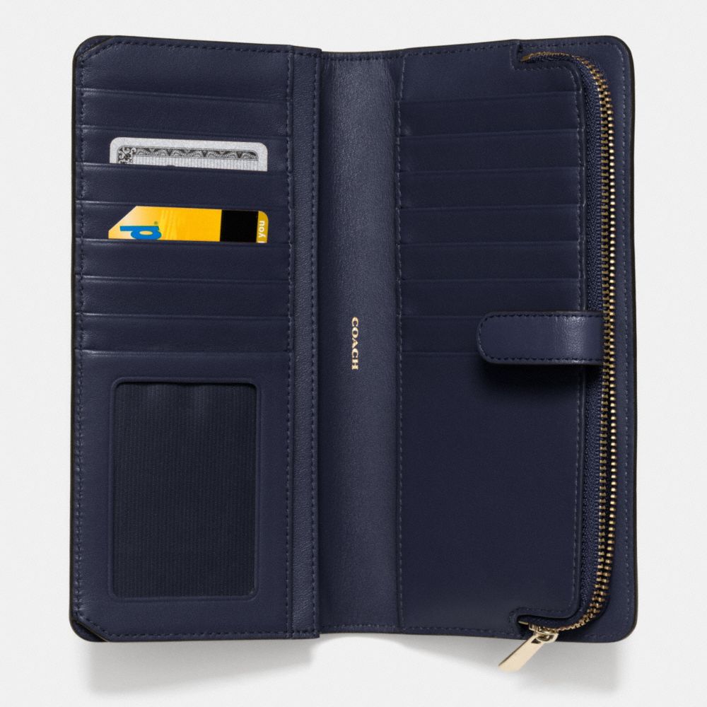 COACH®,Skinny Wallet,,Inside View,Top View