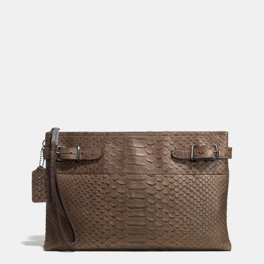 Coach python deals embossed leather