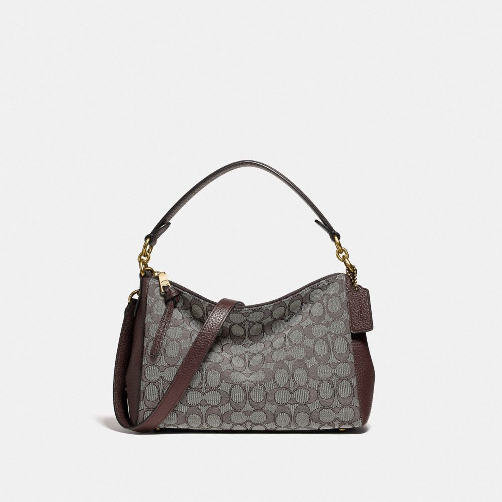 Coach signature jacquard online crossbody