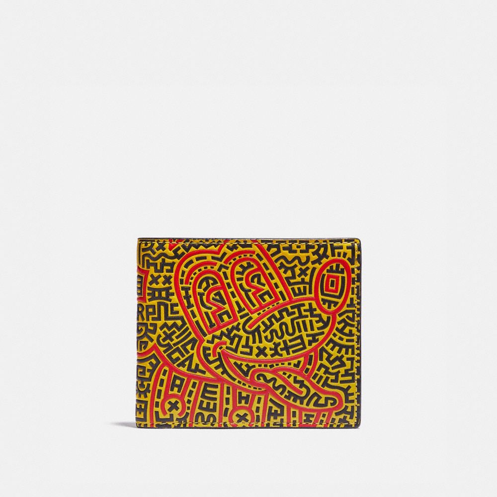 Disney Mickey Mouse X Keith Haring Double Billfold Wallet