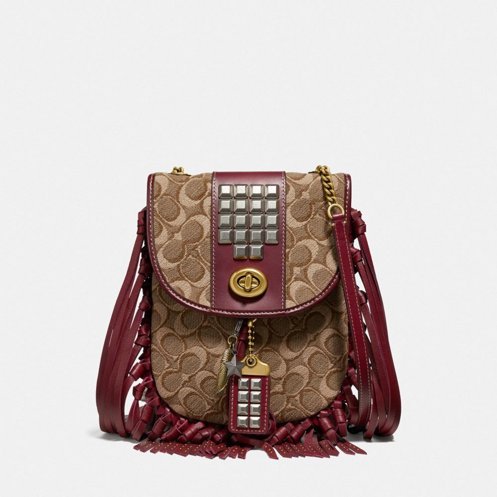 Coach fringe store saddle bag