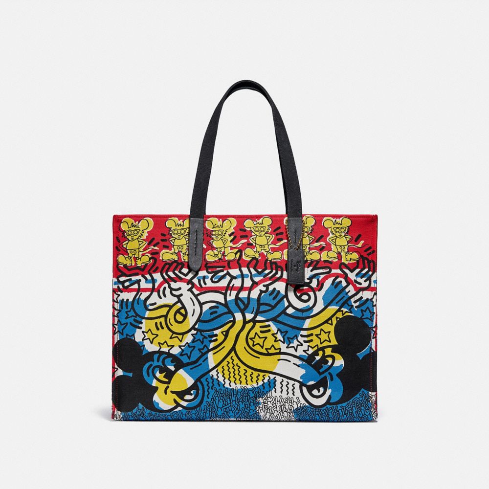 美しい Coach Disney x Keith Haring コラボバッグ ショルダーバッグ 