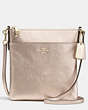 COACH®,NORTH/SOUTH SWINGPACK,Leather,Mini,Light Gold/Platinum,Front View