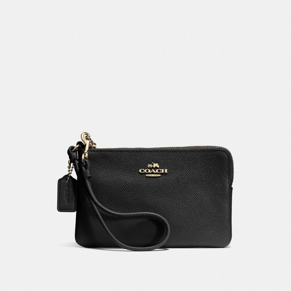 COACH®,Small Corner Zip Wristlet,,Front View