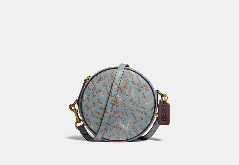 Circle Crossbody With Squiggle Print
