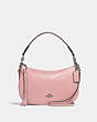 COACH®,SUTTON CROSSBODY,Leather,Silver/Blossom,Front View