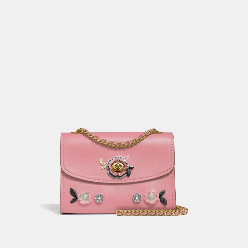 Coach parker top handle with tea rose discount stones