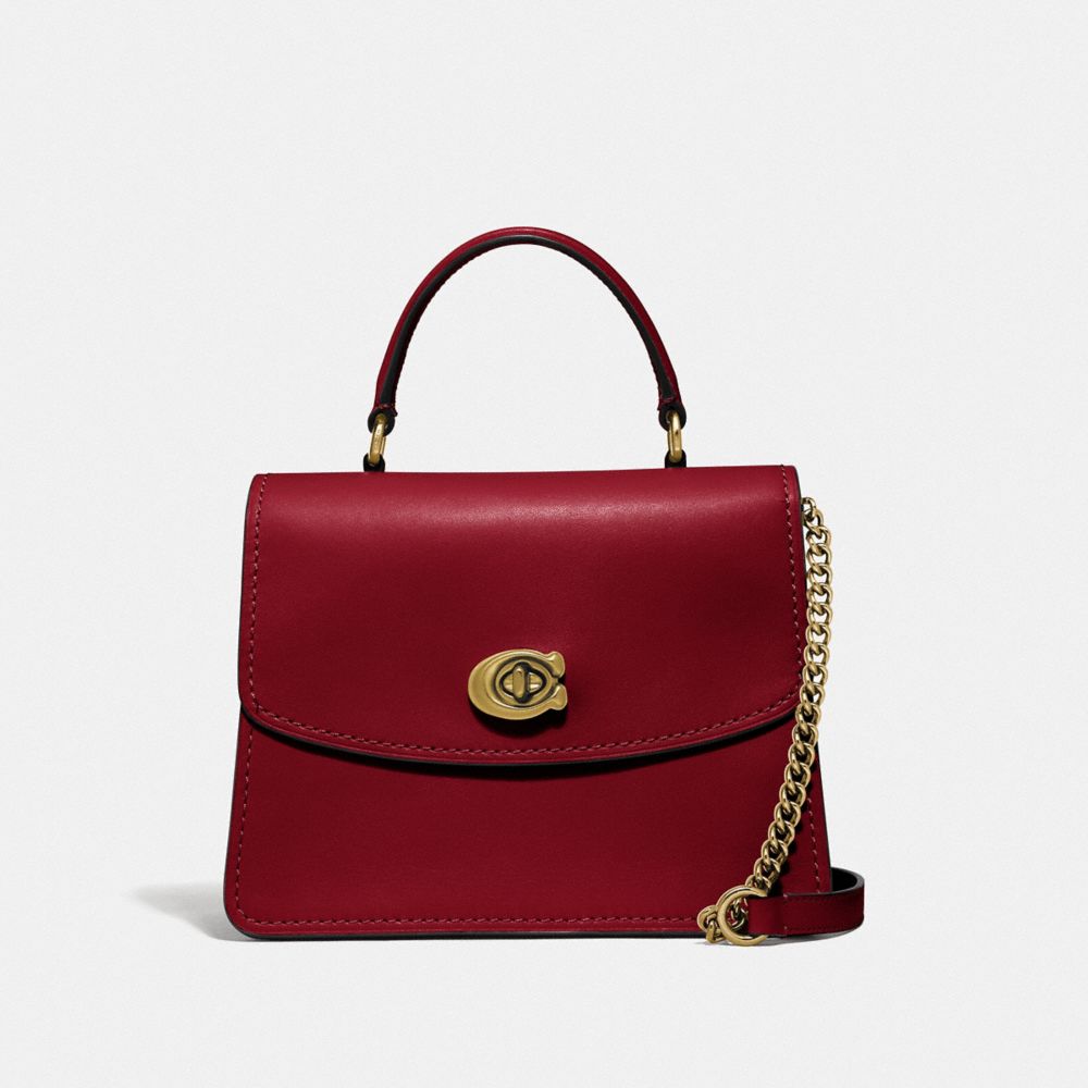 Coach parker red new arrivals