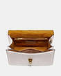 COACH®,PARKER TOP HANDLE WITH QUILTING,Leather,Medium,Brass/Chalk,Inside View,Top View
